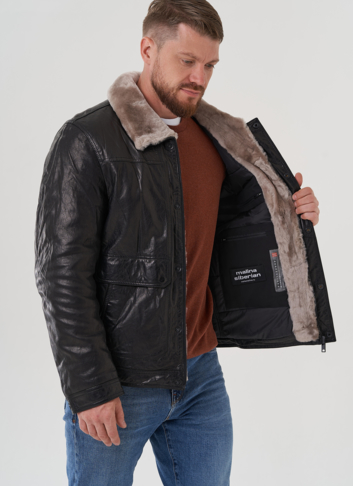 Куртка мужская из натуральной кожи 