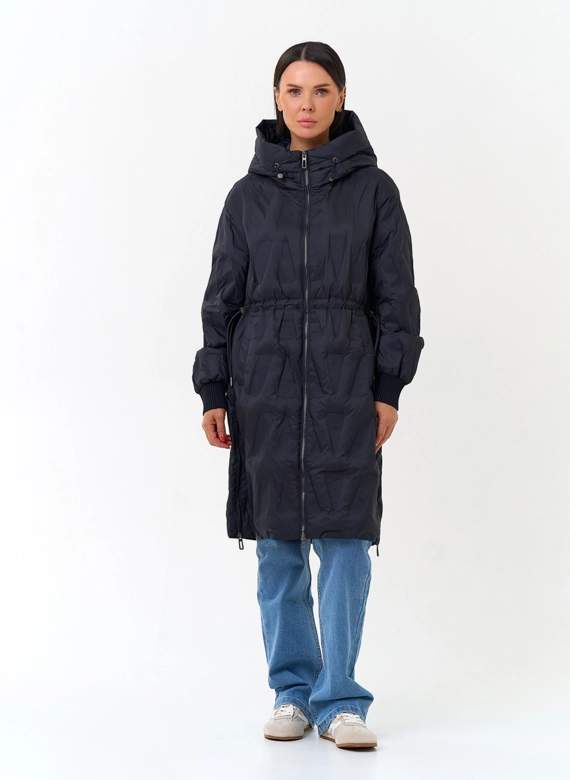 Женское утепленное полупальто фото
