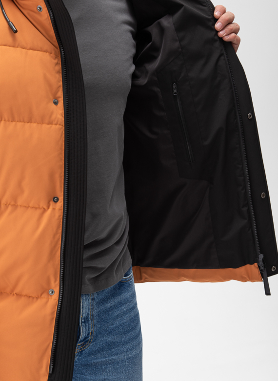 Мужской пуховик с капюшоном 