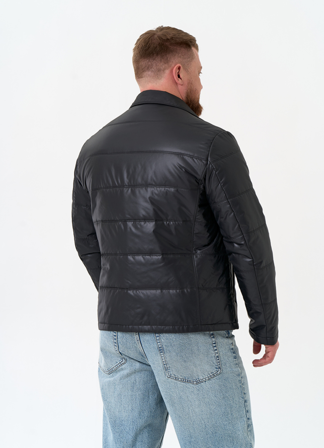 фото Мужская куртка черного цвета модель № 32544