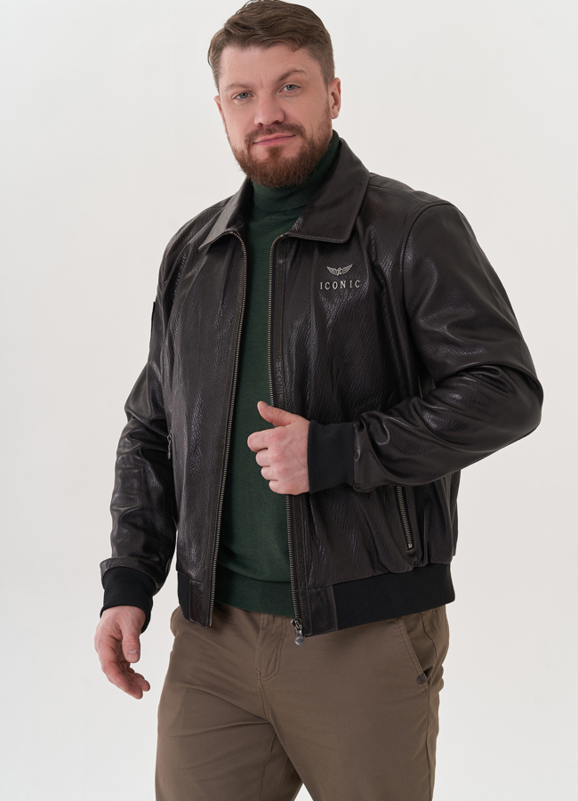 Мужская кожаная куртка 