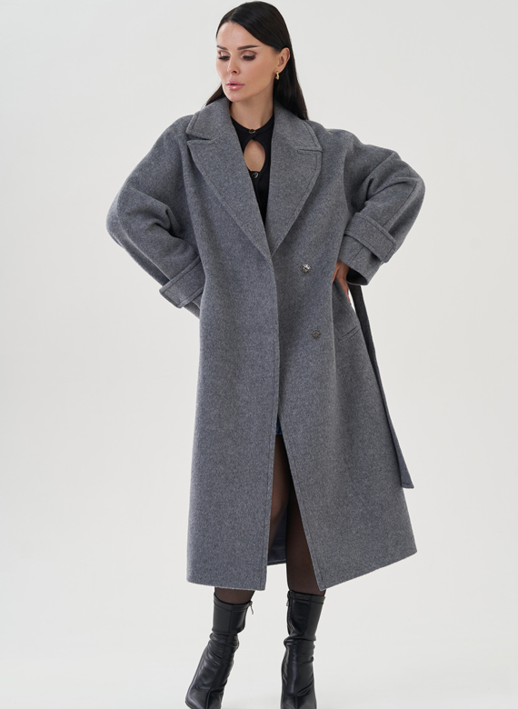 Пальто женское с английским воротником