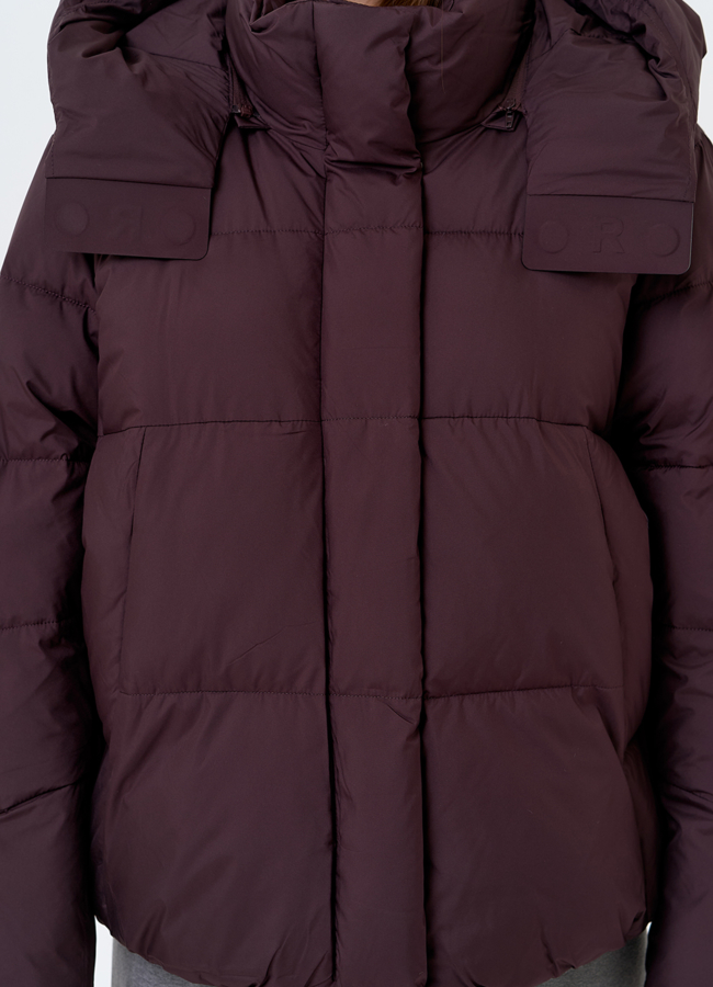 Женский пуховик с капюшоном модель № 31395 универмаг малина