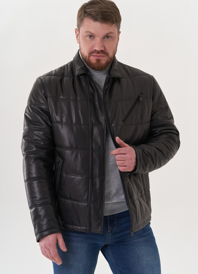 Мужская кожаная куртка 