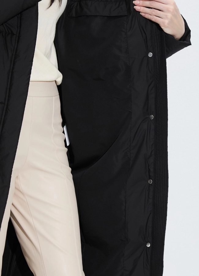 Женский пуховик с капюшоном модель № 33741 универмаг малина фото